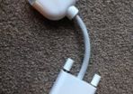 Genuine Apple DVI to VGA Monitor Adapter White Cable