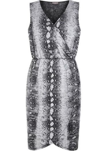 Brand new Pink Clove snakeskin sleeveless wrap midi dress size UK20 EUR48 Postage included