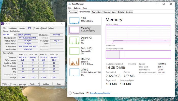 4GB DDR3 1600MHZ Sk Hynix Desktop Ram