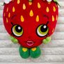 Shopkins Strawberry Kiss Plush 2013 approx. 25 cm. Moose Used Please see photos Image 4