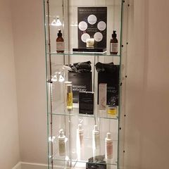 Full Glass Display Cabinet with Lights