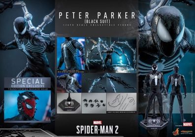 Hot Toys Spider-Man 2 Black Suit Spider-Man Deluxe Edition