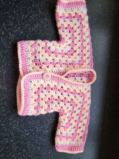 Newborn baby crochet cardigan