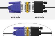 15 Pin VGA Female to Female Adapter  HD SVGA Gender Changer Coupler Extender
