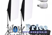 Softbox Continuous Lighting Kit 25W LED Bulb Light Stand