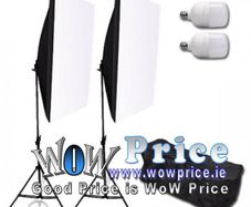 Softbox Continuous Lighting Kit 25W LED Bulb Light Stand
