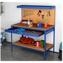 Steel Garage Work Bench Tool Box Workbench Storage Image 8