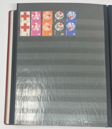 Collection: Thematic Red Cross, Malaria and For Young People stamps mainly used however some mint noted along with some miniature sheets on 28 pages