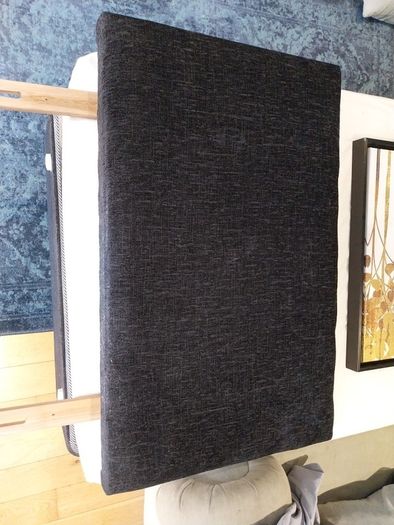 Single black divan bed with 2 drawers, mattress and headboard