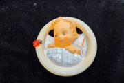 Goebel Hummel Porcelain Wall Plaque Lucky Fellow Baby Ladybug Limited Edition 500