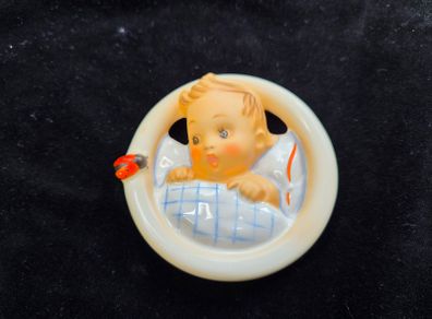 Goebel Hummel Porcelain Wall Plaque Lucky Fellow Baby Ladybug Limited Edition 500