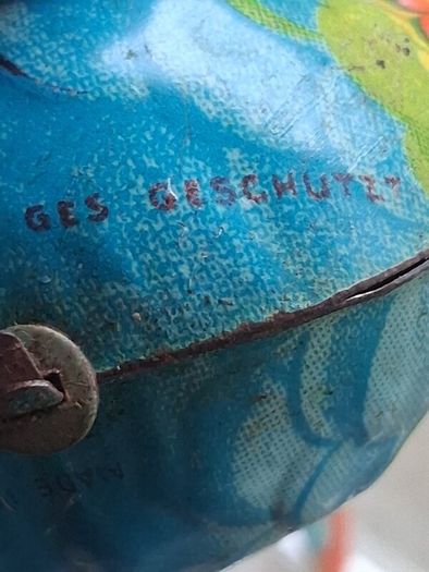 Rare Ges Geschutzt Wind up Turkey
