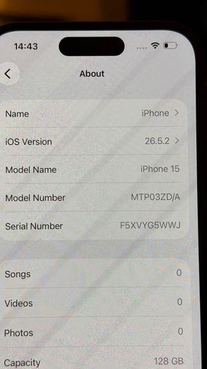 Iphone 15 128GB Black
