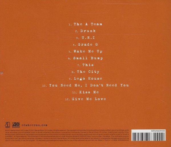 ed sheeran  +  CD