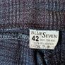 Grey Check Wide Leg Trousers Size 42 Smart Office Elegant Image 3