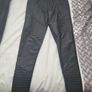 River Island Black Leather Biker Leggings Image 3