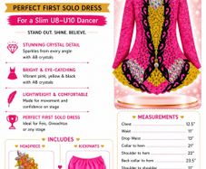John Carey Irish Dance Solo Dress U8-U10
