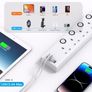 Lead with USB Slots 2 USB C HANYCONY 4 Way Plug Extension Socket with Individual Switches, 1.8M Extension Cable, Wall Mount Extension Cord, Desk Power Strip for Bedroom Office Accessories Image 3