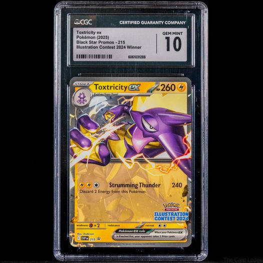 Toxtricity EX SVP 215 CGC 10 Gem Mint Graded Illustration Contest 2024 Promo Pokemon Card