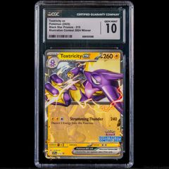 Toxtricity EX SVP 215 CGC 10 Gem Mint Graded Illustration Contest 2024 Promo Pokemon Card