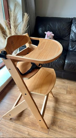 Kinderkraft ENOCK 3-in-1 Wooden Highchair Natural