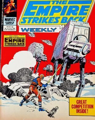 Starwars The Empire Strikes Back Weekly, Marvel Comic 1980 Issues , 123,-126 and 128