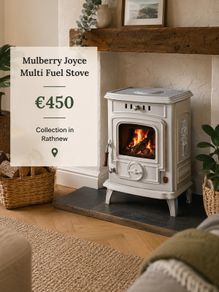 Mulberry Joyce Multi Fuel Stove. Cream / Ivory