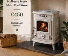 Mulberry Joyce Multi Fuel Stove. Cream / Ivory