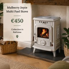 Mulberry Joyce Multi Fuel Stove. Cream / Ivory