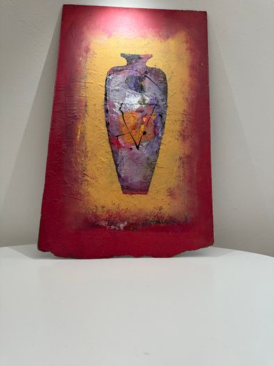 Derek Menary, Original Mixed Media Painting. Vessel Series (1991)