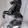Antique French ornate Horse statue clock quartz movement Image 3