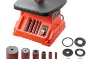 Oscillating Spindle Sander, 2000RPM Benchtop Spindle Sander with 6 Sleeves (12.7-76.2 mm), 16mm Stroke &amp; 390 x 415 mm Wide Worktable for Furniture