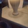 VINTAGE  CERAMIC table LAMP with shade in working order. Image 8
