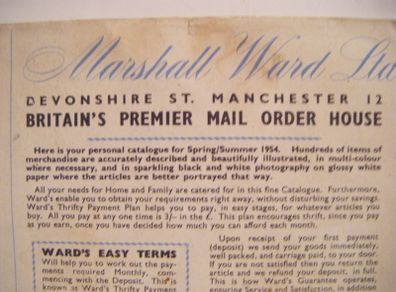 Rare Vintage 1954 MARSHALL WARD Catalogue