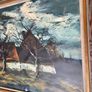 Vintage MCM Print The Thatched Cottage Maurice de Vlaminck circa 1925 Image 6