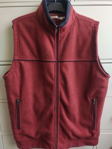 EWM Pure Classics Quilted Lined Fleece Gilet Dark Rust   Size M