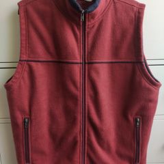 EWM Pure Classics Quilted Lined Fleece Gilet Dark Rust   Size M