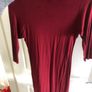 Boohoo high neck wine dress Image 3