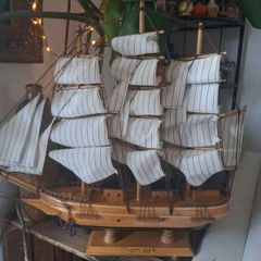Vintage wooden ship