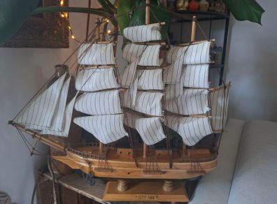 Vintage wooden ship