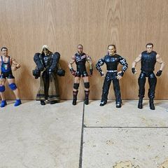 WWE 54 action figures, The 4 wrestlers in the last photo are sold