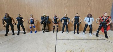 WWE 54 action figures, The 4 wrestlers in the last photo are sold