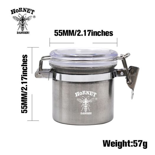 Hornet Stainless Steel Airtight Jar 55mm 2 for 15
