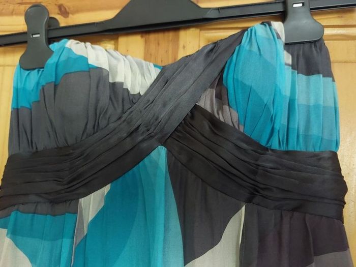 Monsoon silk vintage maxi dress size 10 (free postage)
