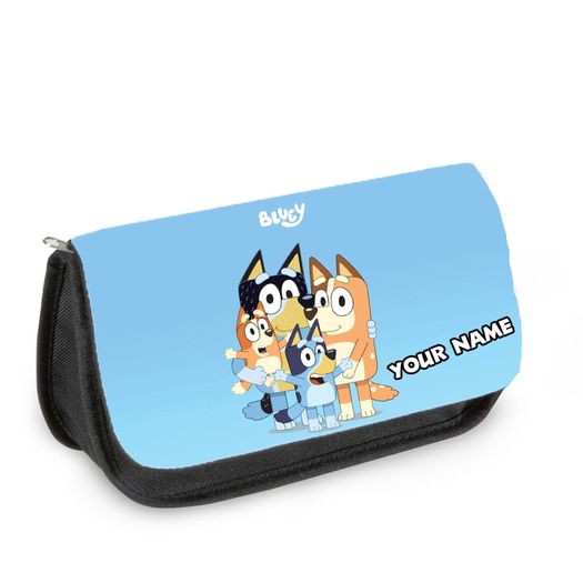 Bluey printed Personalised Pencil Case / Make up bag / back to school stationary