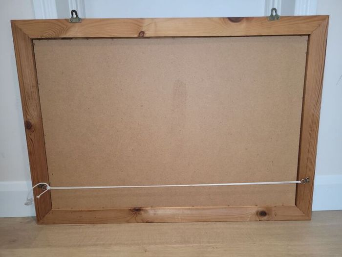 Large Solid Pine Wooden-framed Wall Mirror