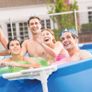 NEW SALE | Metal Frame Rectangular Outdoor Swimming Pool, Filter Pump Not Included, Capacity 3834 L, Measures 300 x 200 x 75 Centimeters - Colour Blue Image 3