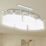 Ceiling Lamp with Ellipsoid Glass Shades 2 pcs E14 Image 3