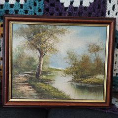 Original vintage 1960's oil painting by the artist Hector Salas