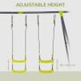 5 IN 1 Kids Garden Swing Set for Backyard, Outdoor Play Equipment, w/ Adjustable Swing Seat (FREE SHIPPING) Image 3
